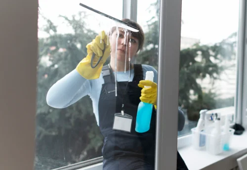Nettoyage de vitres intérieures et extérieures à la Jaudonnière